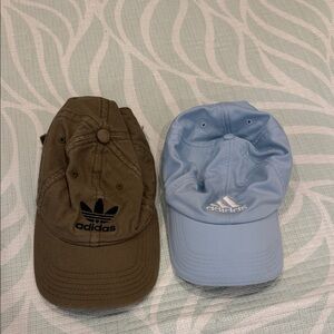 Adidas ' Olive Green and Sky Blue Hats